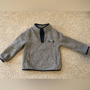 Boys LL Bean sweater fleece pullover